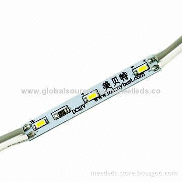 Rectangle LED Backlight Module with 3 Pieces of 3014 SMD, 42*5mm, Aluminum Plate, Heat-dissipation